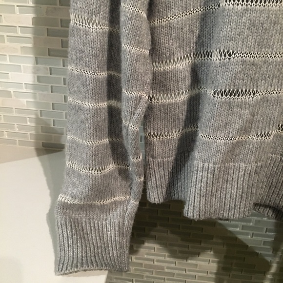 NWT rag&bone Grey Penn Crew Neck Striped Sweater - Picture 8 of 10